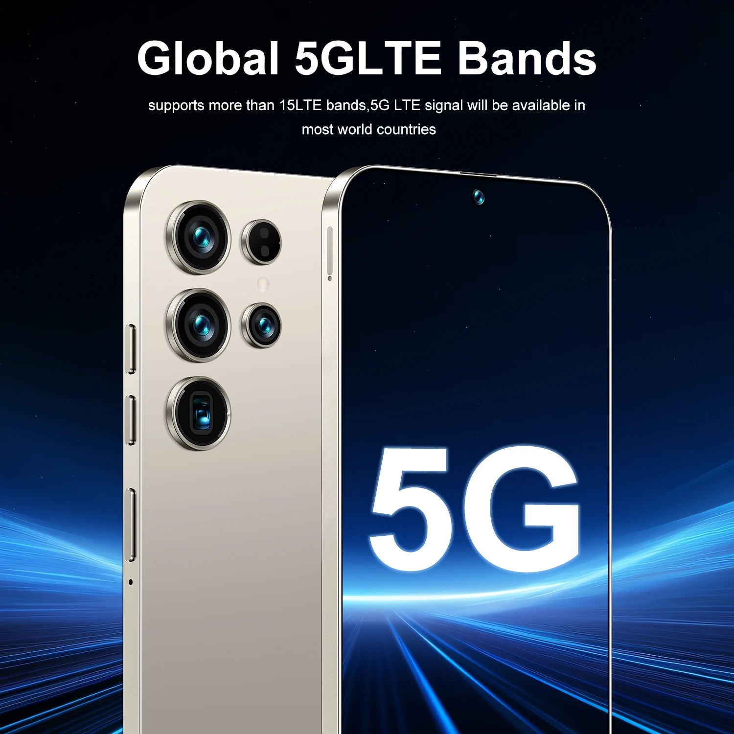 Hot Sale S26 Ultra 5G Smartphone 22GB+2TB Android 14 7.3 Inch HD Face Unlock Deca Core 144Hz 108MP Rear Camera French/Spanish