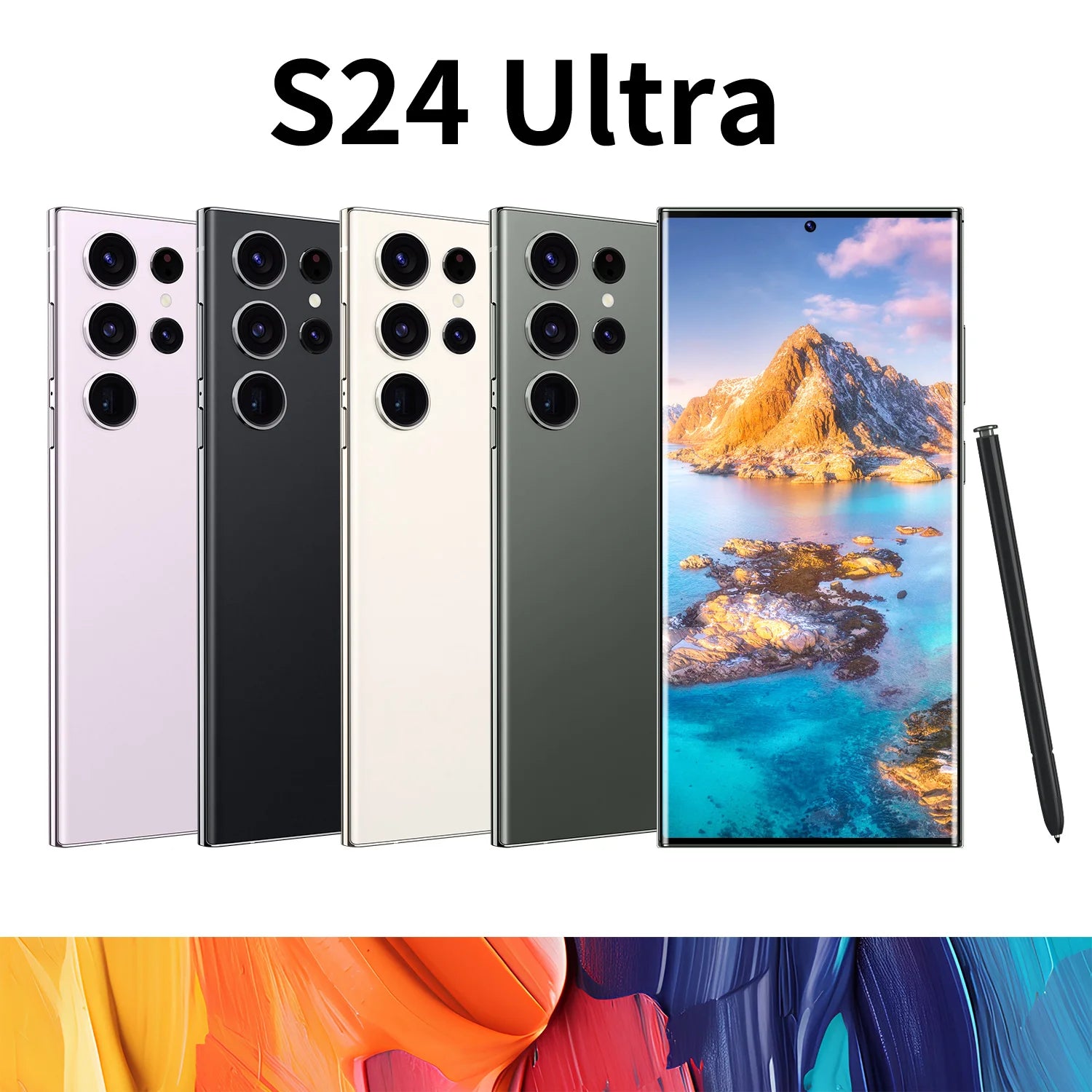 2024 Phones S24 ultra Smartphones for S24 ultra 3+64GB 5G Dual SIM Cellphone Mobile Phone S24 ultra 5g Smartphone