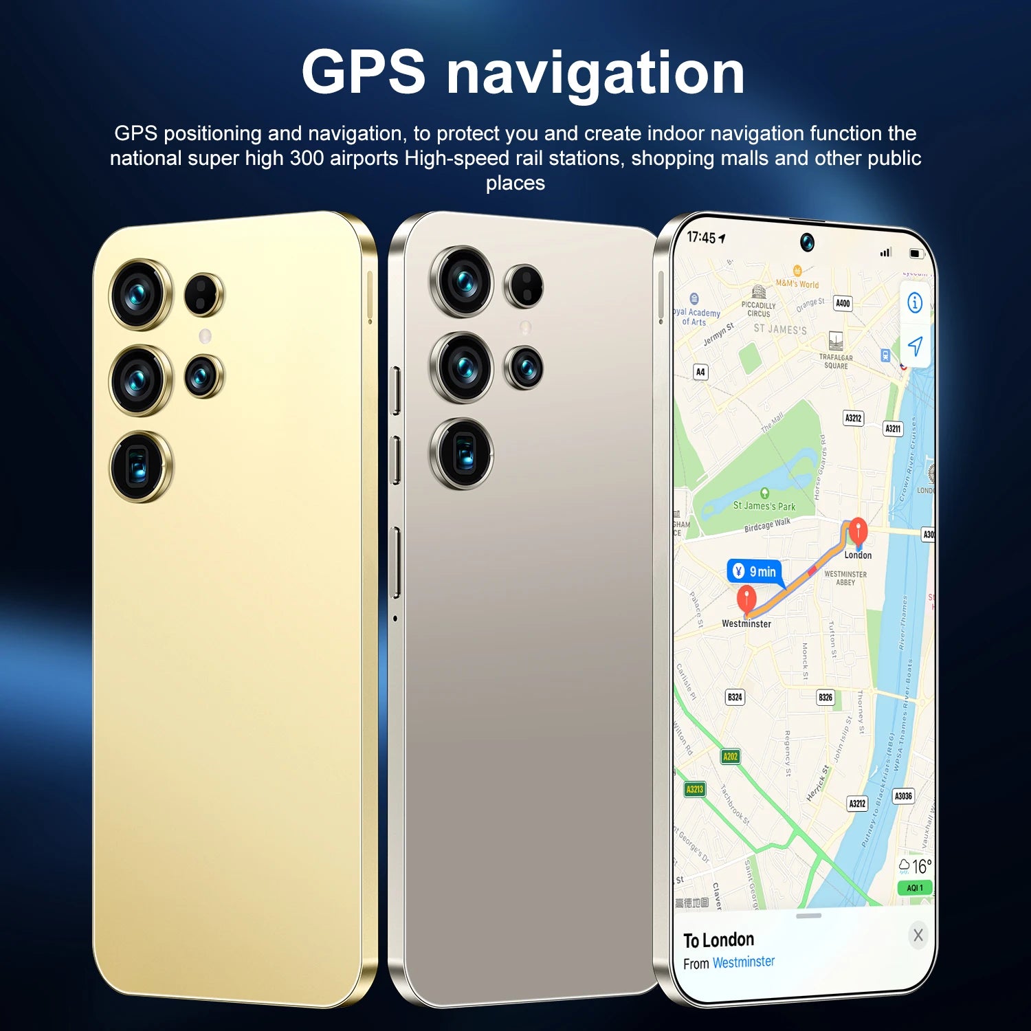 Hot Sale S26 Ultra 5G Smartphone 22GB+2TB Android 14 7.3 Inch HD Face Unlock Deca Core 144Hz 108MP Rear Camera French/Spanish