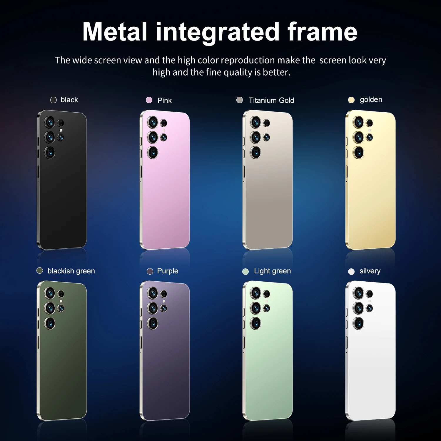 Hot Sale S26 Ultra 5G Smartphone 22GB+2TB Android 14 7.3 Inch HD Face Unlock Deca Core 144Hz 108MP Rear Camera French/Spanish