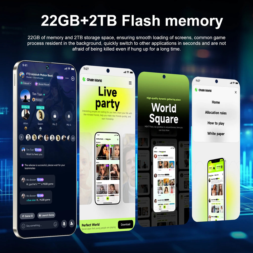Hot Sale S26 Ultra 5G Smartphone 22GB+2TB Android 14 7.3 Inch HD Face Unlock Deca Core 144Hz 108MP Rear Camera French/Spanish