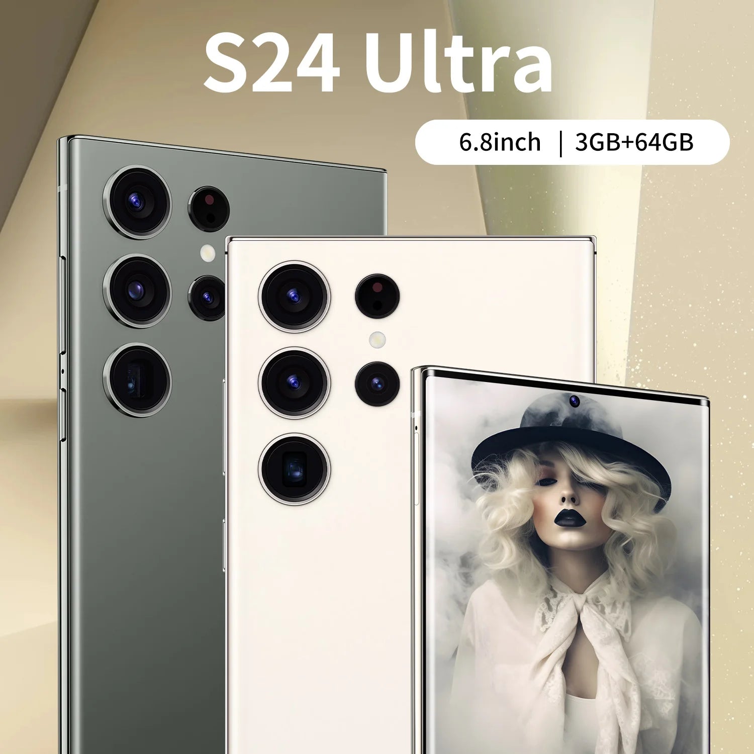 2024 Phones S24 ultra Smartphones for S24 ultra 3+64GB 5G Dual SIM Cellphone Mobile Phone S24 ultra 5g Smartphone