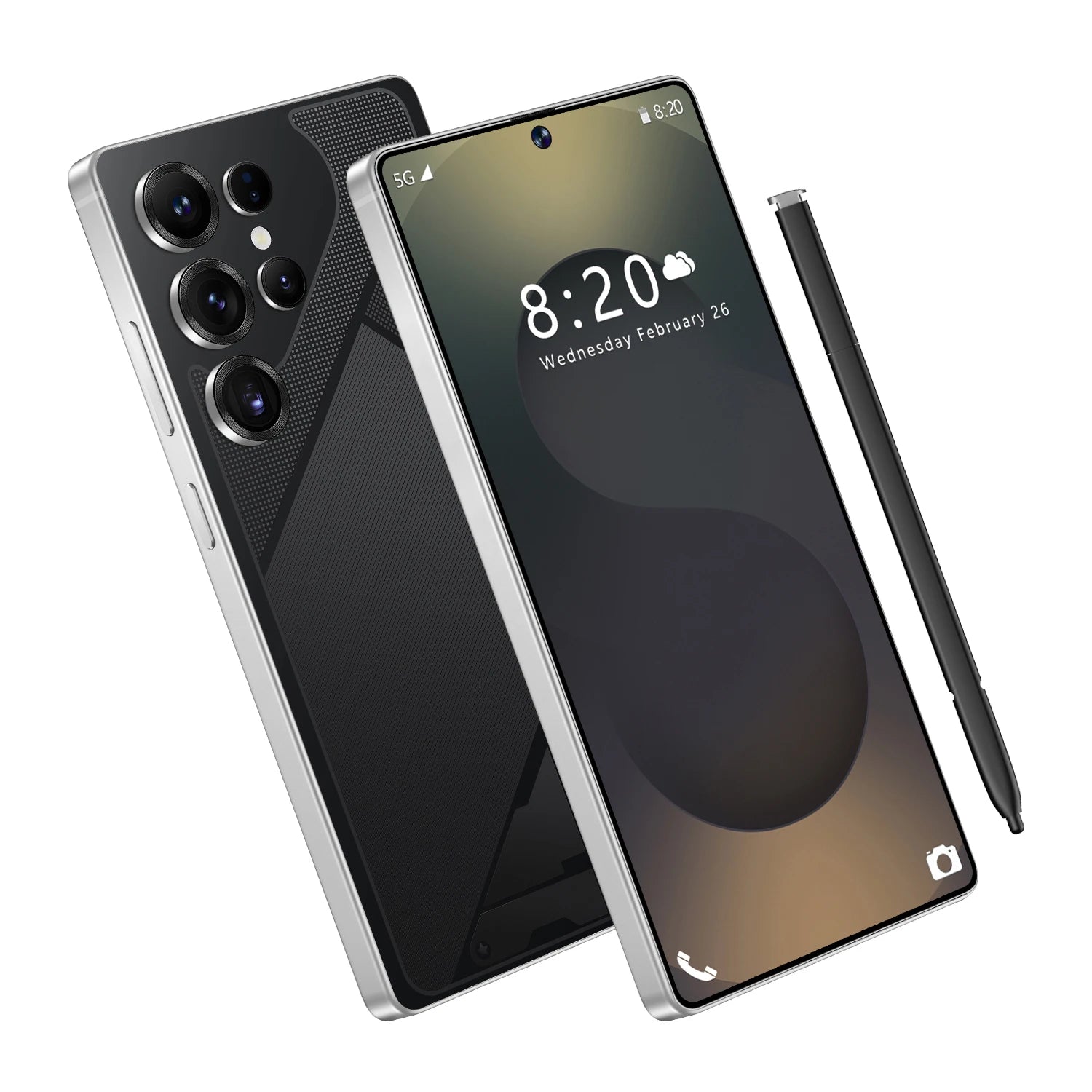 2025 Large Memory 16GB+1TB S26UItra5G Gaming Smartphone 2K 7-inch Screen 108MP LTE Spanish Support 90Hz 8000mAh Battery Free