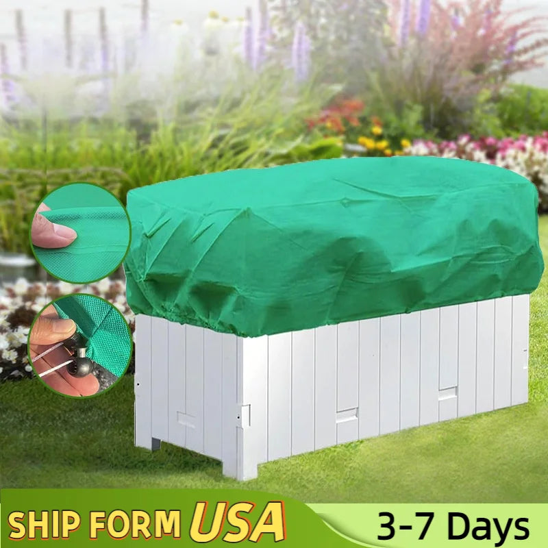 Rectangular Planter Winter Frost Blanket Non-Woven Anti Frost Plant Cover Plant Frost Tree Cover Bag with Zip Drawstring