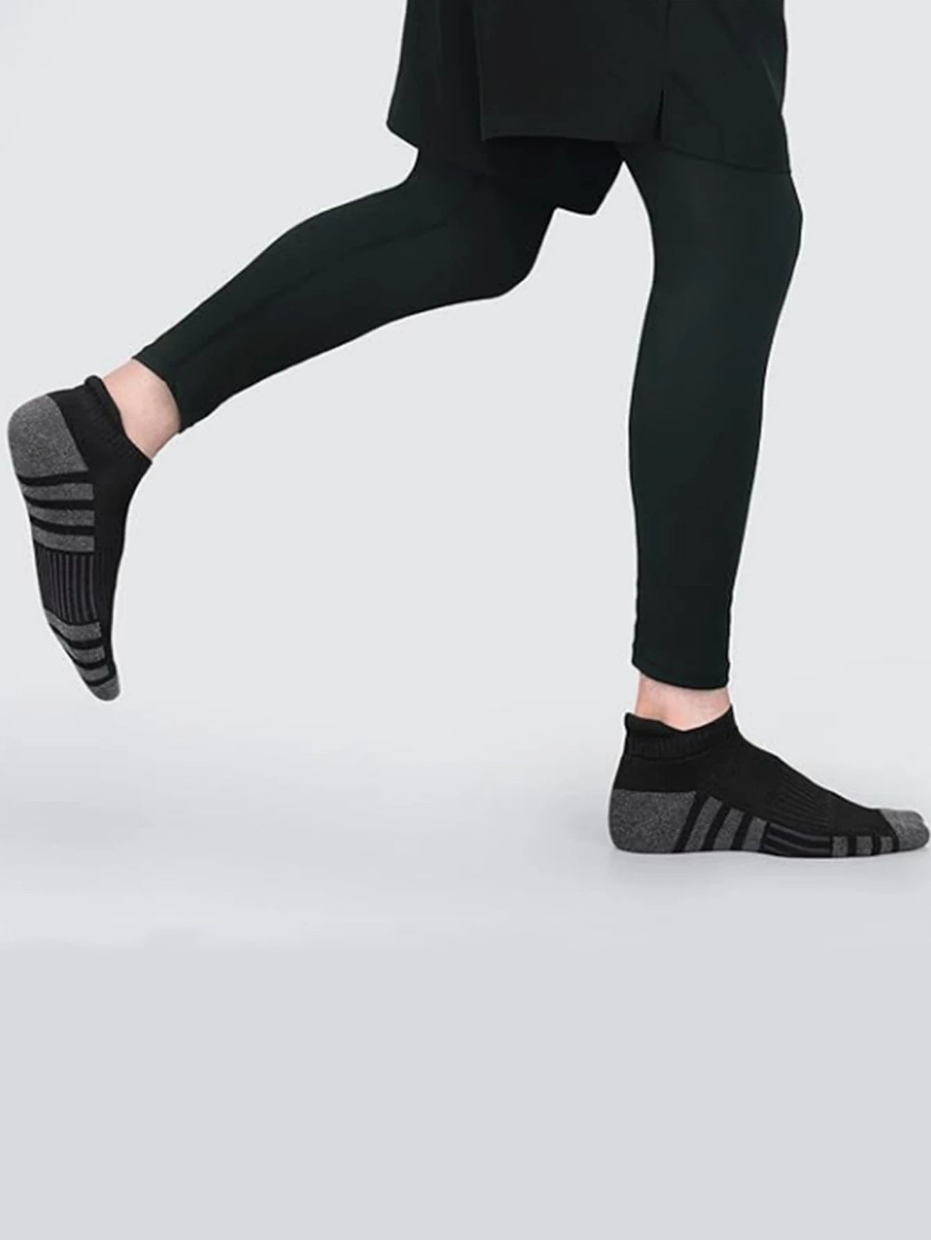 6/24Pairs Ankle Athletic Running Socks Cushioned Breathable Low Cut Sports Tab Socks For Men And Women